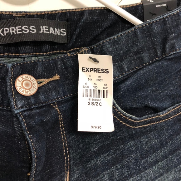 *NEW* Express Barely Boot Jeans, size 2 Short - Picture 4 of 5